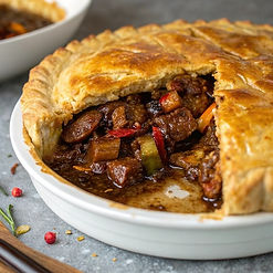 Caribbean Brown Down Chicken Pie