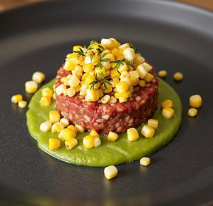Steak Tartare with Lime Cured Corn