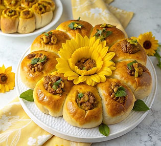 Sunflower Savoury Buns