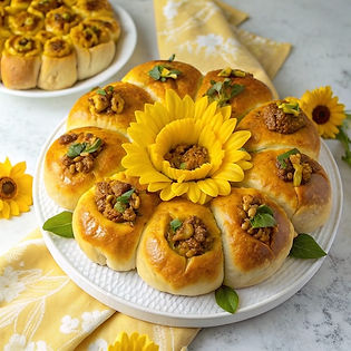 Sunflower Savoury Buns