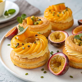 Tropical Passion Fruit Choux-Nuts