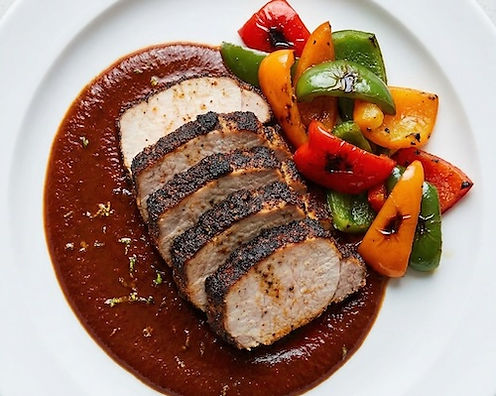 Cajun Charred Pork with Bell Pepper Sauce