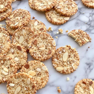 Spicy Almond Crackers with Ras el Hanout