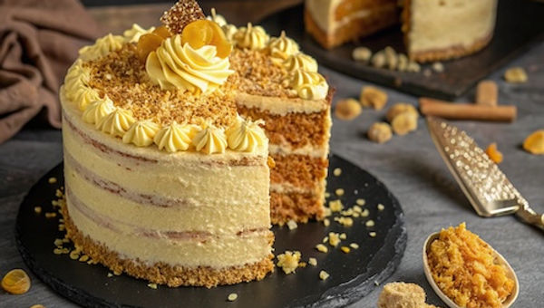 Bonfire Night Caramel Ginger Cake