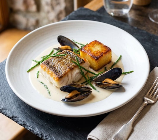 Cod, Mussels & Brandy Velouté