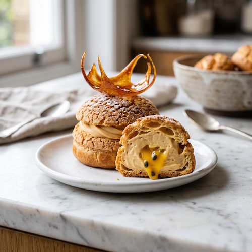 Passion Fruit Choux Bun