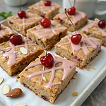 Cherry Bakewell Flapjacks photo