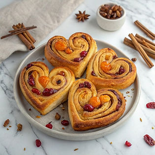 Apricot Cranberry and Marzipan Chai Chelsea Buns
