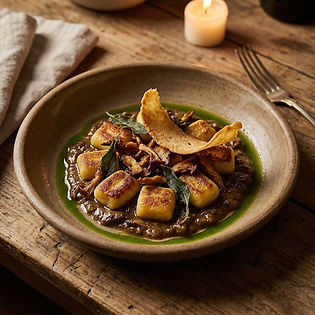 Sautéed Neapolitan Gnocchi with Mushroom Ragù
