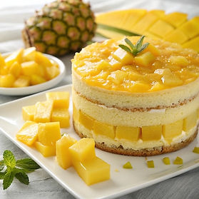 Tropical Fresh Fruit Cake