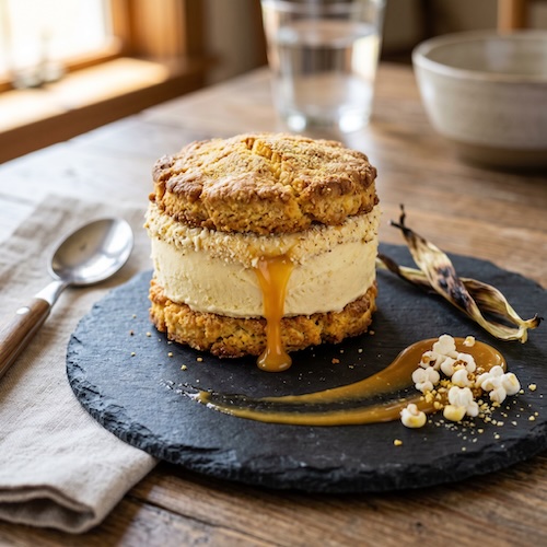 Sweet Corn Ice Cream Sandwich