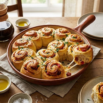 Tear and Share Bread with Harissa and Chorizo