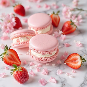 Strawberry Cheesecake Macaron