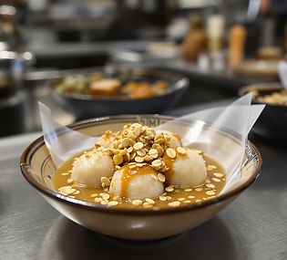 Rice Balls with Maple Butter and Toasted Oats