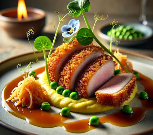 Pork Loin Katsu with Miso Corn