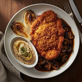 Pork Chasseur with Caramelized Endive