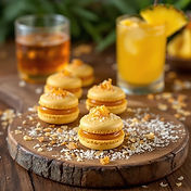 Pina Colada Macarons