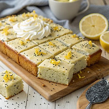 Lemon and Poppy Seed Traybake