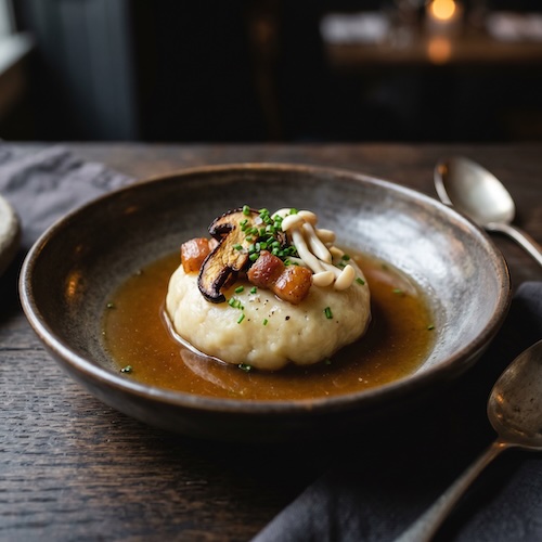 Matsutake Potato Dumpling