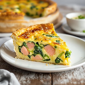 Salmon Pak Choi Quiche