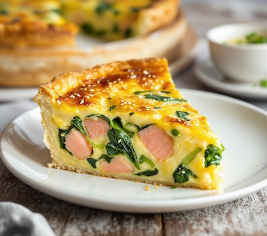 Salmon Pak Choi Quiche