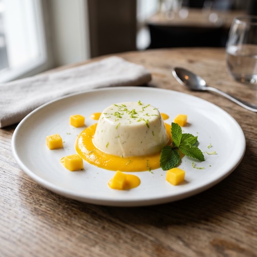 Lemongrass Coconut Panna Cotta