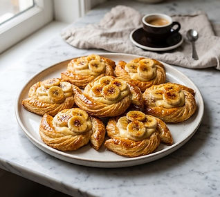 Banana and Custard Pastries