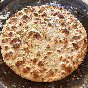 Indian flatbread with cumin and garlic