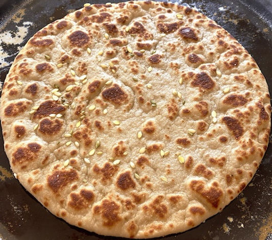 Indian flatbread with cumin and garlic