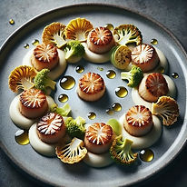 Pan-roasted Scallops