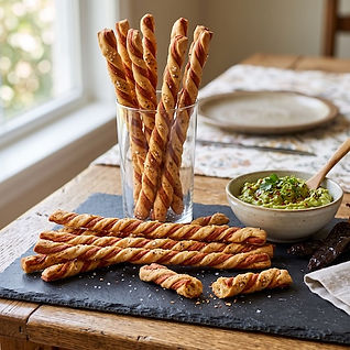 Twisted Spice and Chili Breadsticks