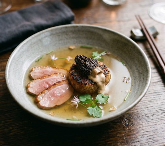 Duck Dashi Consomme