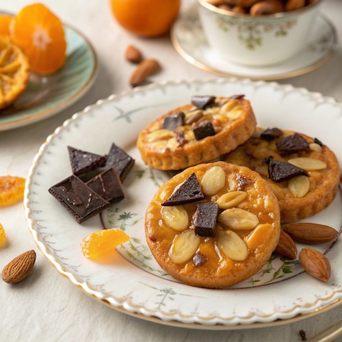 Almond Florentine Caramel Biscuits