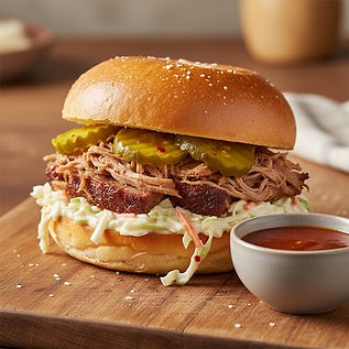 Milk Bread BBQ Shoulder Sandwich