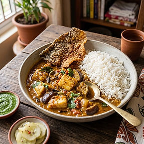 Mauritian Fish & Aubergine Curry
