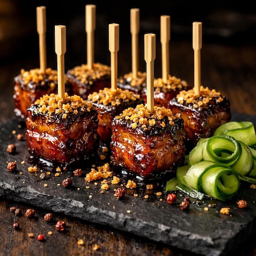 Szechuan Pork Belly with Salt & Vinegar Crackling