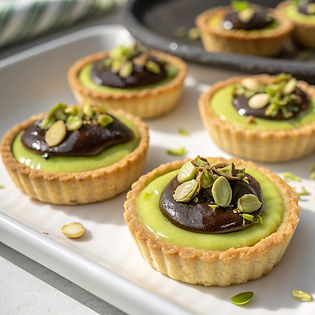 Lime and Chocolate Frangipane Tarts