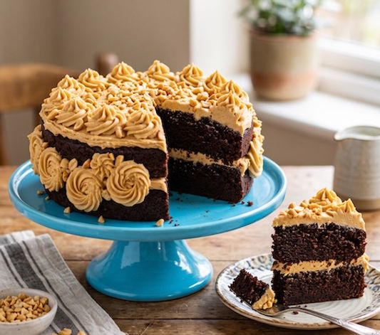 Peanut Butter Milk Stout Cake