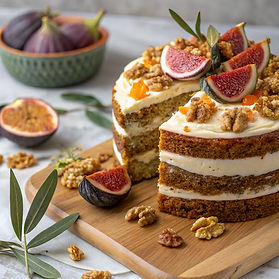 Fig and Walnut Carrot Cake