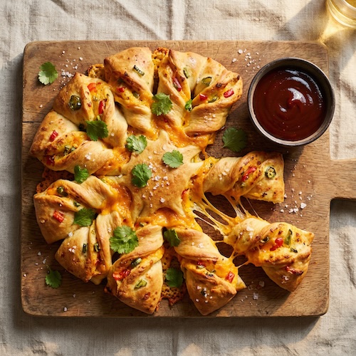 Smoky Jalapeño Tear and Share Bread