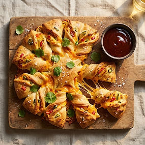 Smoky Jalapeño Tear and Share Bread