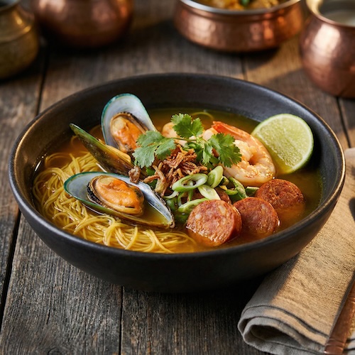 Rasam Tomato Broth with Noodles