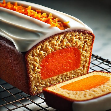 Halwa Surprise Loaf Cake