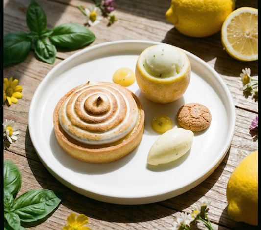 Classic Lemon Tart with Torched Meringue