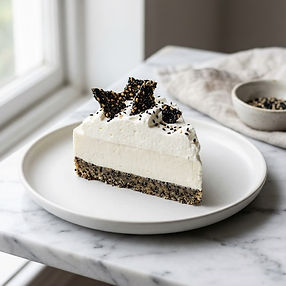 Easy Yuzu, Coconut and Black Sesame Slices