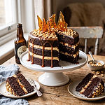 Peanut and Salted Caramel Stout Cake photo