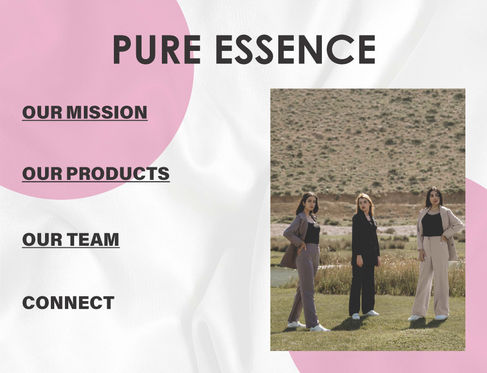 Pure Essence Presentation Interactive Page