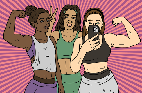 Gals with Gains Article Illustration