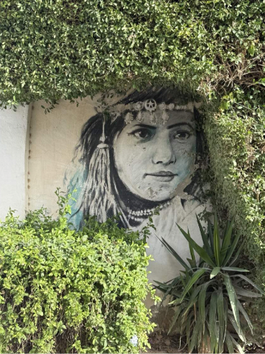 Djerbahood Djerba street art portrét ženy