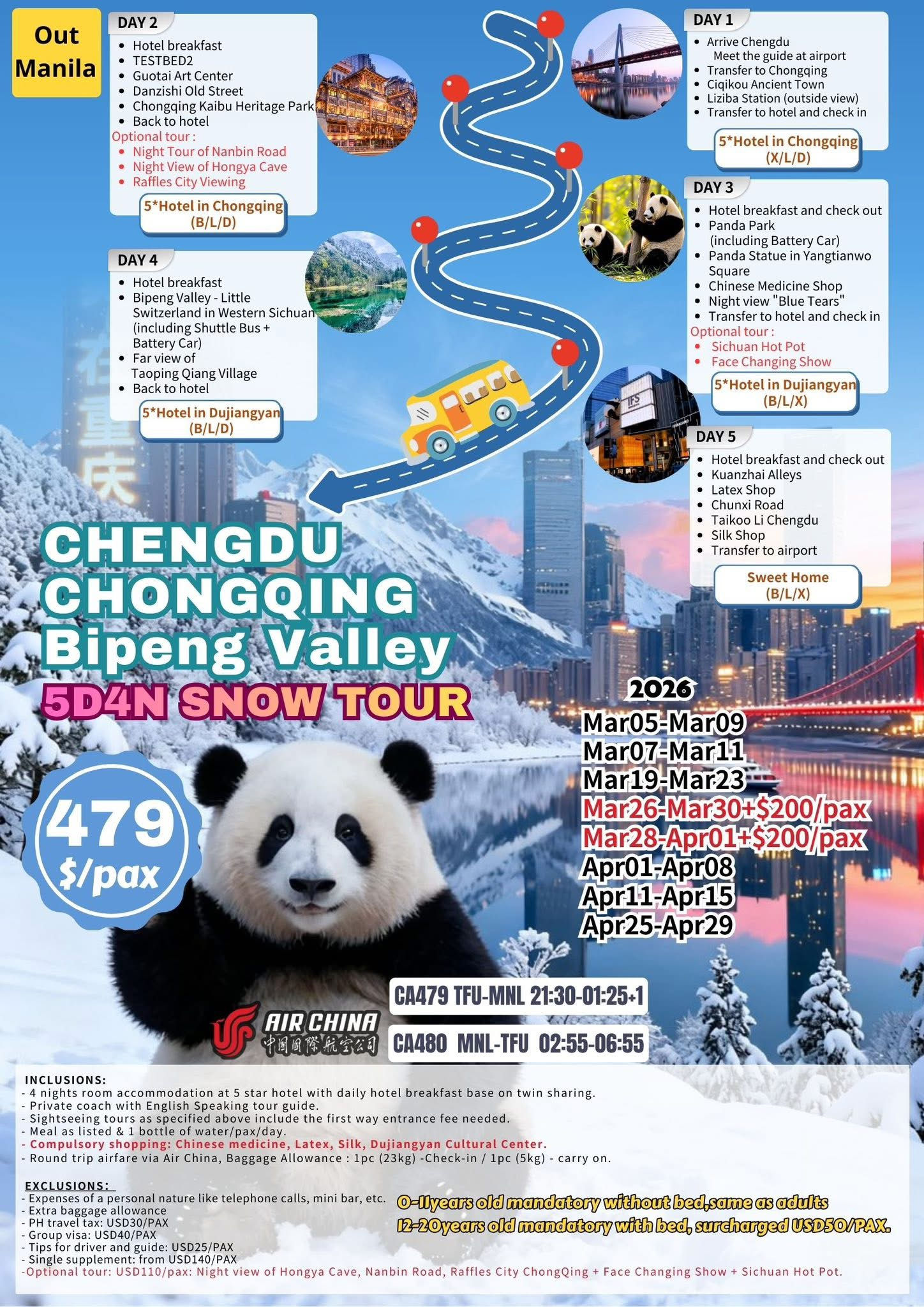 CHENGDU CHONGQING - BIPENG VALLEY 